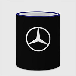 Кружка 3D Mercedes benz logo white, цвет: 3D-синий кант — фото 2