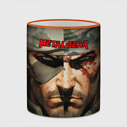 Кружка 3D Metal gear Venom Snake, цвет: 3D-оранжевый кант — фото 2
