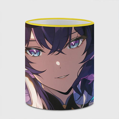 Кружка цветная Honkai Star Rail Acheron / 3D-Желтый кант – фото 2