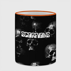 Кружка 3D Scorpions logo rock group, цвет: 3D-оранжевый кант — фото 2