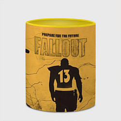 Кружка 3D Fallout 2, цвет: 3D-белый + желтый — фото 2