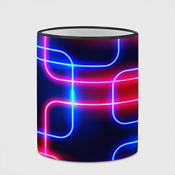Кружка 3D Светящиеся неоновые дуги, цвет: 3D-черный кант — фото 2