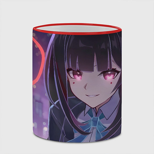 Кружка цветная Honkai Star Rail Sparkle smile / 3D-Красный кант – фото 2