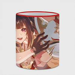 Кружка 3D Honkai Star Rail Sparkle and kitsune mask, цвет: 3D-красный кант — фото 2