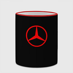 Кружка 3D Mercedes logo red, цвет: 3D-красный кант — фото 2