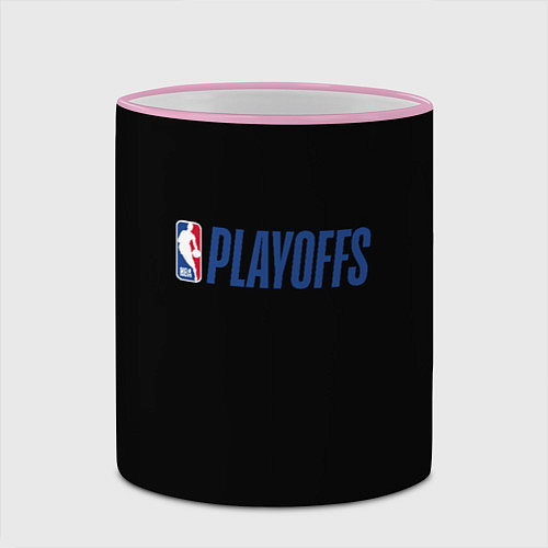 Кружка цветная NBA playoffs / 3D-Розовый кант – фото 2