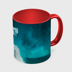 Кружка 3D Still wakes the deep силуэт, цвет: 3D-белый + красный