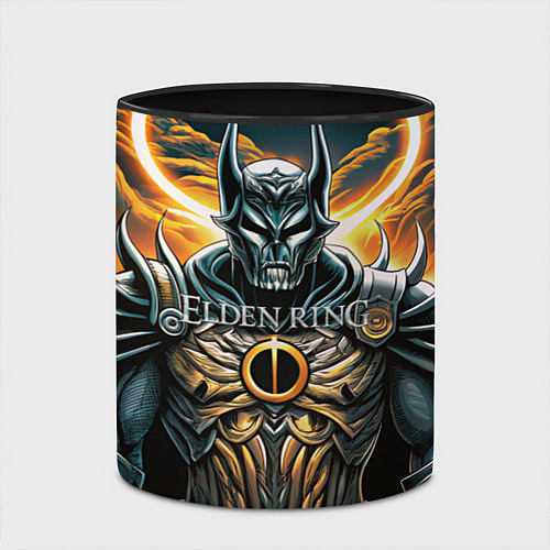 Кружка цветная Elden Ring black knight / 3D-Белый + черный – фото 2