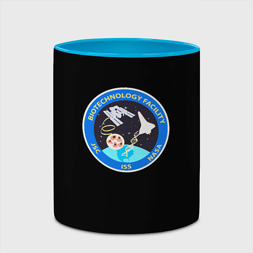 Кружка цветная Nasa astronavt / 3D-Белый + небесно-голубой – фото 2