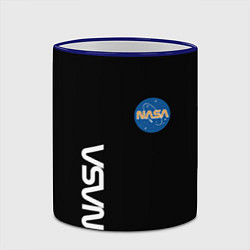 Кружка 3D NASA logo usa space, цвет: 3D-синий кант — фото 2