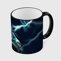 Кружка 3D Джиян - Грозовые волны, цвет: 3D-черный кант