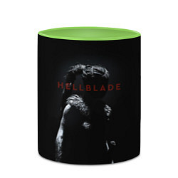 Кружка 3D Hellblade, цвет: 3D-белый + светло-зеленый — фото 2