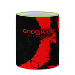 Кружка 3D God of War текстура, цвет: 3D-светло-зеленый кант — фото 2