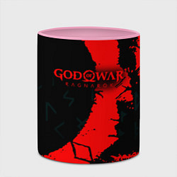 Кружка 3D God of War текстура, цвет: 3D-белый + розовый — фото 2