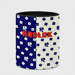 Кружка 3D Roblox pattern, цвет: 3D-белый + черный — фото 2