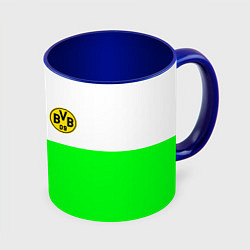 Кружка 3D Borussia color cport, цвет: 3D-белый + синий