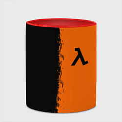 Кружка 3D Half life краски оранж, цвет: 3D-белый + красный — фото 2