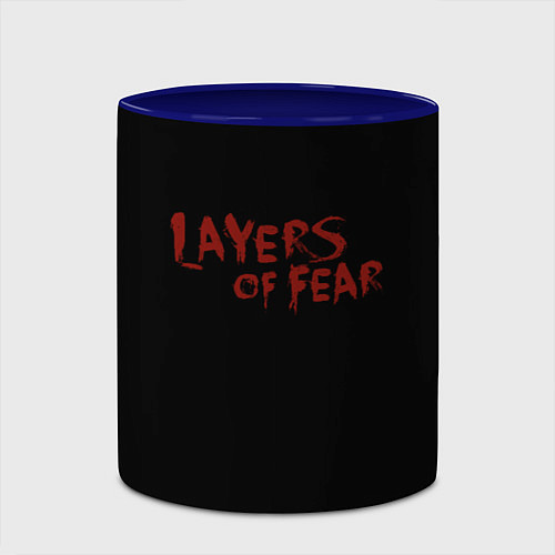 Кружка цветная Layers of Fear / 3D-Белый + синий – фото 2