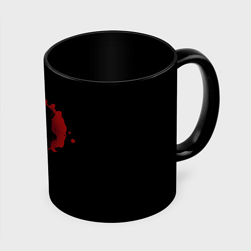 Кружка цветная Left 4 Dead logo красный / 3D-Белый + черный – фото 1