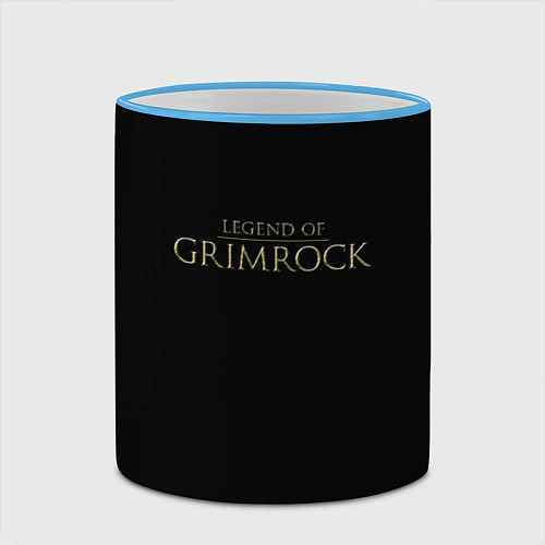 Кружка цветная Legend of Grimrock / 3D-Небесно-голубой кант – фото 2