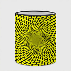 Кружка 3D Ядовитая геометрическая иллюзия, цвет: 3D-черный кант — фото 2