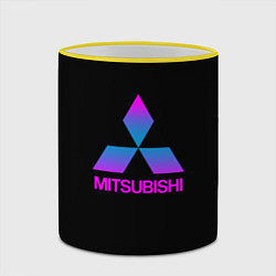 Кружка 3D Mitsubishi gradient, цвет: 3D-желтый кант — фото 2