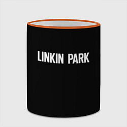 Кружка 3D Linkin park rock white, цвет: 3D-оранжевый кант — фото 2
