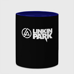 Кружка 3D Linkin park logo rock music, цвет: 3D-белый + синий — фото 2