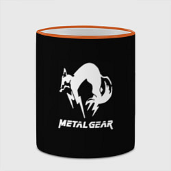 Кружка 3D Metal gear logo, цвет: 3D-оранжевый кант — фото 2