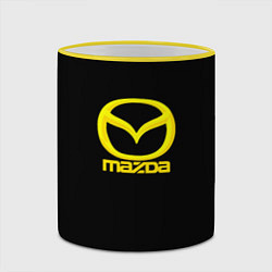 Кружка 3D Mazda yellow, цвет: 3D-желтый кант — фото 2