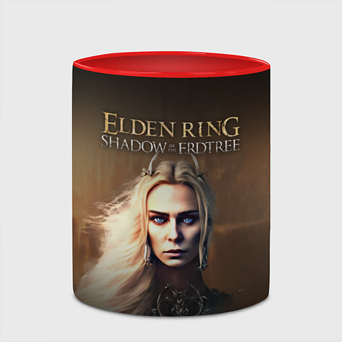 Кружка цветная Elden ring - Middle Ages / 3D-Белый + красный – фото 2