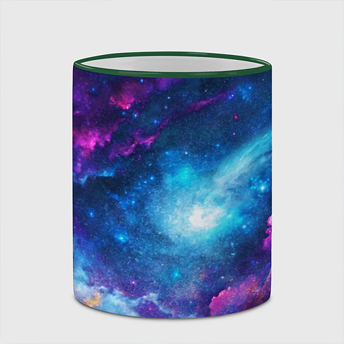 Кружка цветная Комета / 3D-Зеленый кант – фото 2