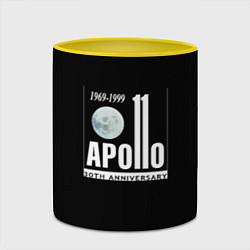 Кружка 3D Apollo space, цвет: 3D-белый + желтый — фото 2