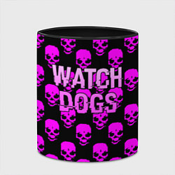 Кружка 3D Watch dogs neon skull, цвет: 3D-белый + черный — фото 2