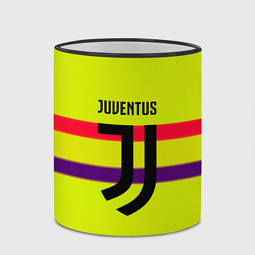 Кружка цветная Juventus sport line / 3D-Черный кант – фото 2