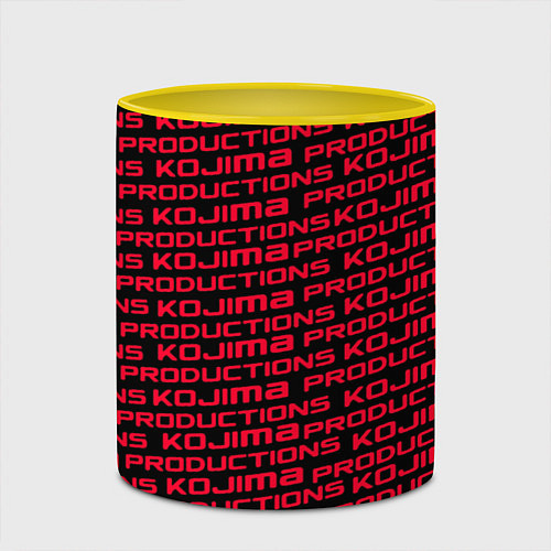 Кружка цветная Kojima pattern game / 3D-Белый + желтый – фото 2