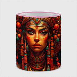 Кружка 3D Русская красавица в кокошнике, цвет: 3D-розовый кант — фото 2