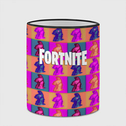 Кружка 3D Fortnite logo pattern game, цвет: 3D-черный кант — фото 2