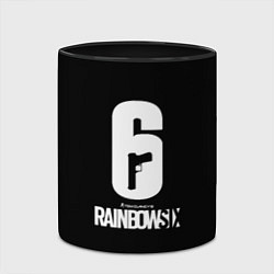 Кружка 3D Rainbow six ubisoft game, цвет: 3D-белый + черный — фото 2