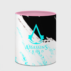 Кружка 3D Assassins Creed краски текстура, цвет: 3D-белый + розовый — фото 2