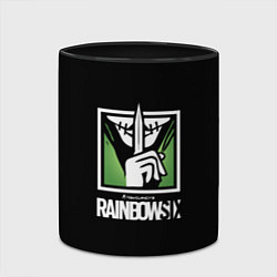 Кружка 3D Rainbow six шутер онлайн, цвет: 3D-белый + черный — фото 2