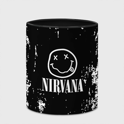 Кружка цветная Nirvana teddy / 3D-Белый + черный – фото 2