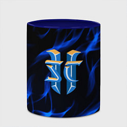 Кружка 3D Starcraft flame strategy, цвет: 3D-белый + синий — фото 2