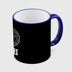 Кружка 3D Ramones rock logo, цвет: 3D-синий кант