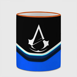 Кружка 3D Assassins Creed logo abstergo, цвет: 3D-оранжевый кант — фото 2