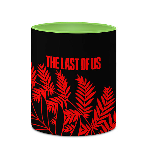 Кружка цветная The last of us tropic / 3D-Белый + светло-зеленый – фото 2