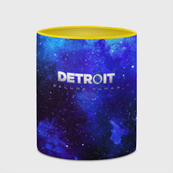 Кружка 3D Detroit become human space, цвет: 3D-белый + желтый — фото 2
