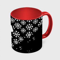 Кружка 3D Roblox winter, цвет: 3D-белый + красный