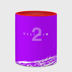 Кружка 3D Destiny онлайн игра краски, цвет: 3D-белый + красный — фото 2