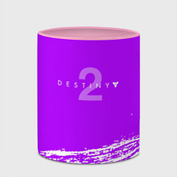 Кружка 3D Destiny онлайн игра краски, цвет: 3D-белый + розовый — фото 2